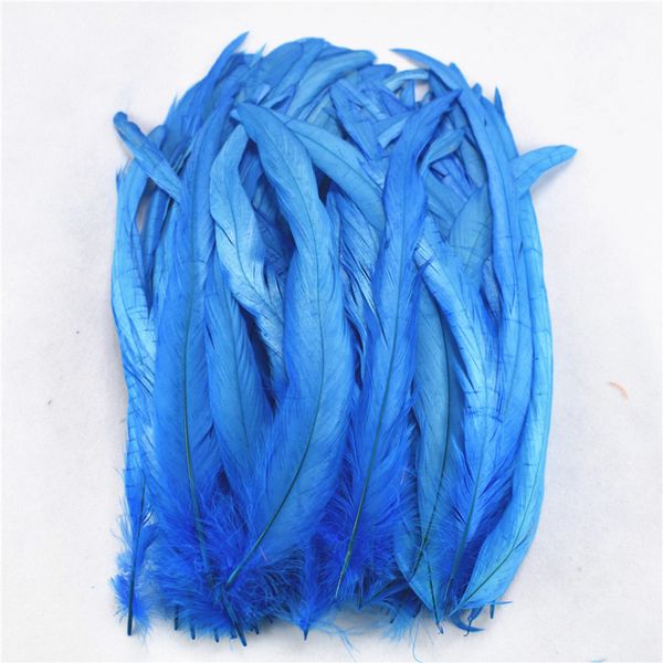 100pcs / lot Rose Rooster Feathers Rooster Tail Feathers 25-30 cm / 10-12 