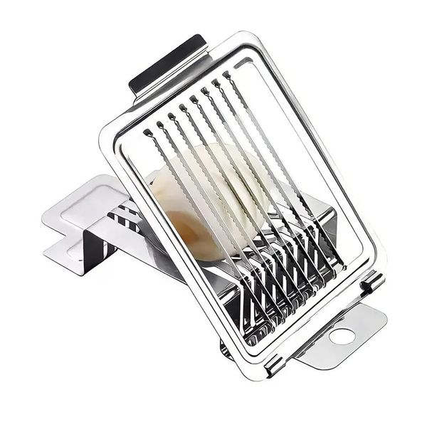 Coupe-œufs en acier inoxydable, trancheur d'œufs en fil pour œufs durs, accessoires de cuisine, Gadgets et accessoires de cuisine, 100 pièces/lot