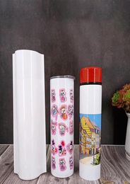 100pcs lote sublimación decoración accesorio envolvente para botellas Película de contracción calor