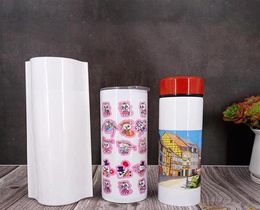 100pcs Lot Sublimation Décor Accessoire Film Rétractable pour Bouteilles Film Thermorétractable Transfert Thermique Tumbler Emballage 6 Taillea26a3539789944