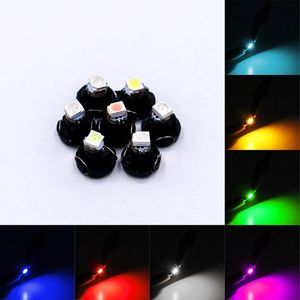 100 stks / partij T3 Wedge 1210 1SMD 1LED Car Lampen 12V voor Auto Interieur Sidelight Dashboard Instrument Light