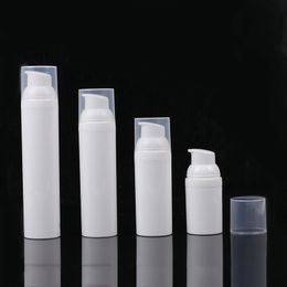 100 -stcs/lot reizen PP witte airless lotion pompfles met plastic pomp opnieuw vulbare airless fles 30 ml 50 ml 75 ml 100 ml