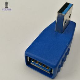 100 pcs/lot adaptateur USB 3.0 AF vers AF A Type mâle femelle vers femelle Angle type croisé adaptateur USB3.0 connecteur vitesse rapide