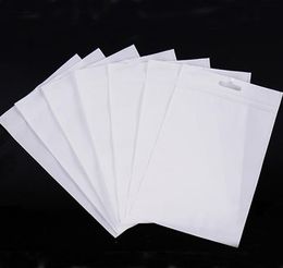 100 -stcs/ perceel witte heldere plastic zakken met ritssluiting met rits zelfafgegelezen transparante zip poly verpakkingszak hanggat 11 maten
