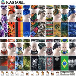 100pcs / lot Styles assortis entiers Masque de sport en plein air en microfibre Magic Face Bandanas Tubular Multifonctionnel Seamless Wear Neck 263v