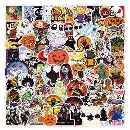 100 stks / partij Groothandel Hotsale Cartoon Halloween Stickers Waterdichte No-Duplicate Sticker Voor Skateboard Helm Laptop Fles Auto Decals