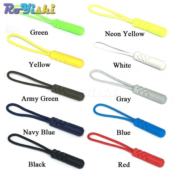 100pcs / lot Zipper Puller Fixer Zip Cord End Fit Corde Tag Boucle Cassée Sac De Voyage Clip Boucle Outil Extérieur Couture Vêtements1817