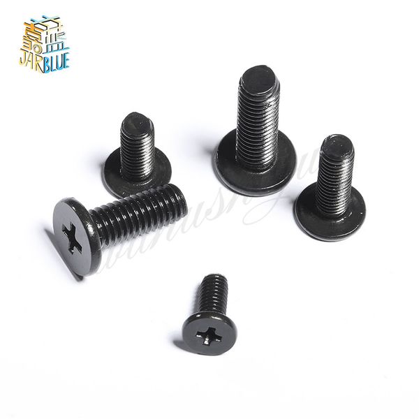 100pcs m1.4 m2 m3 m2.5 tornillos para computadora portátil de cabeza plana pequeños cuaderno móvil ranura cruciforme tornillo empotrado