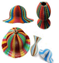 100 stcs magische vaas papieren hoeden handgemaakte vouwhoed voor feestdecoraties grappige papieren petten reizen zon hoeden kleurrijk5966269