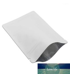 100pcs sacs de blocage en aluminium de qualité blanc mat