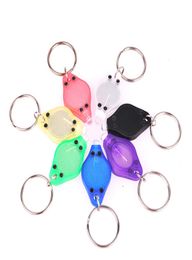 100 pièces Mini torche porte-clés anneau PK porte-clés blanc LED lumières UV LED ampoules Pon 2 Micro LED porte-clés lampe de poche Mini lampe 4977080