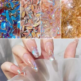100 -stcs Mix Rhinestone Crystal AB Charm Luxe nail art flatback edelstenen voor nagel 3D -decoraties Glitter manicure diy telefoonbenodigdheden