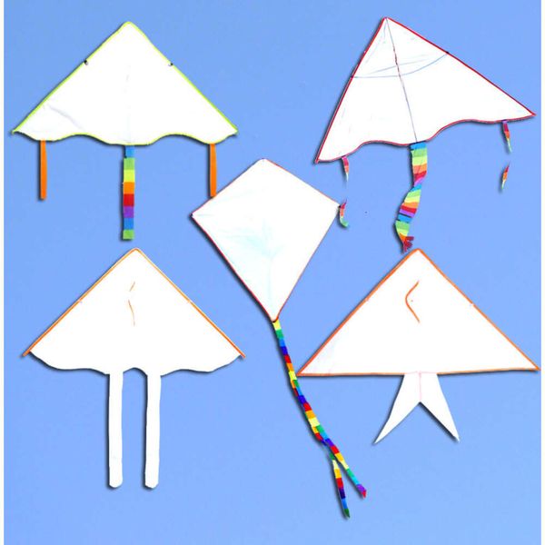 Cerf-volant volant coloré pliable, vente en gros, 100 pièces, vente en gros, cerf-volant de plage, Sport, jouets de fête amusants pour enfants, vente en gros