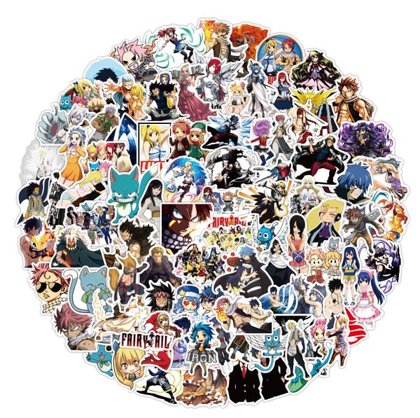 100 UNIDS Mixed Skateboard Stickers Anime Tail Para Coche Bebé Scrapbooking Estuche de Lápices Diario Teléfono Laptop Planner Decoración Libro Álbum Niños Juguetes DIY Calcomanías