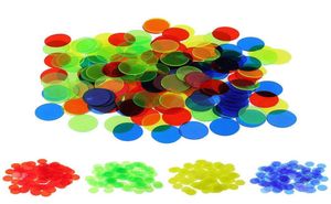 100pcs Montessori Aprendizaje Educación Matemáticas Toyes de aprendizaje Color Plastic Bingo Bingo Biñón Niños Suministros de clase de niños 12453871