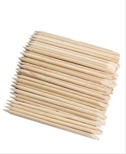 100pcs Nail Art Orange Wood Stick Cuticule Pusher Remover For Manucures Care Nail Art Tool 1741749