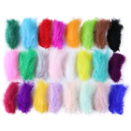 100 stcs natuurlijke marabou-veren 10-15 cm kalkoenpluimen voor Dreamcatcher DIY Crafts Accessoires Fly Tie Material Decoratie