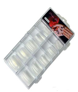 100pcs naturel transparent français faux ongles acrylique UV gel manucure artificiel faux ongles art conseils extension de doigt boîte en plastique 9061892