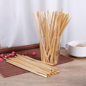 Pailles à boire 100 pièces paille de blé naturelle biodégradable respectueux de l'environnement Portable Bar accessoires de cuisine1