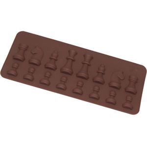 Moule d'échecs International en Silicone, 100 pièces, pour gâteau Fondant, chocolat, pour la cuisson en cuisine, SN6583