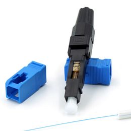 Freeshipping 100 stks Nieuwe Optic Fiber Snelle Connector FTTH SC / UPC Single Mode Snelle Connector Special Wholesale Gift Monsters Tool