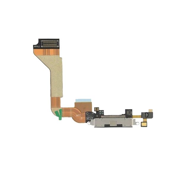 100 unids Nuevo USB Dock Connector Cargador Puerto de Carga Flex Cable Reemplazo para iPhone 4 4s Envío Gratis