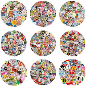 100 PCS Aucune Répétition Mignon Dessin Animé Autocollants Anime Voiture Roadster Graffiti Autocollants Vélo Bagages Ordinateur Portable Planche À Roulettes Bouteille D'eau Stickers 11 Styles