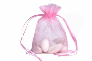 100pcs Sac d'emballage Organza Sacches de bijoux de bijoux Sac de fête de Noël 9 x 12 cm 36 x 47 pouces5601003