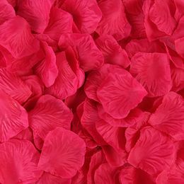 100 pièces/paquet 5*5cm fleurs artificielles rouge Rose fleur fête décoration tapis mariage pétales Petalos De Rosa De Boda