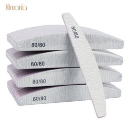 100 stks/pak Buffervijl Set Professionele 80/80 Grit Nagelvijlen Lime een ongle Nail Art Care Salon Manicure Gereedschap accessoires