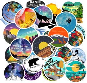 100 stks-pack Outdoor Natuur Adventure Wilderness Vinyl Sticker Waterdichte Stickers voor Waterfles Laptop Planner Scrapbook Muur Skateboard Organisator Decals