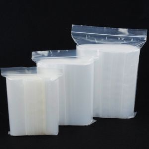 100 stks / pak Dikke armband Plastic zakken, 13 * 19cm All Clear PE Ziplock Tas-Hersalable Sieraden / Earing Zipper Seal Pocket