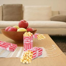 100pcs Paper Popcorn Sacs Small Vintage Individues Permings Popcorn Container Pop Corn Sacs en vrac pour les fournitures de soirée de cinéma