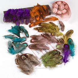 100pcs Faisant gallo plumas de pavo de 3-8 cm DIY CARNIVAL CARNIVAL Joyas Dream Catcher Accesorios Decoración de plumas de pollo