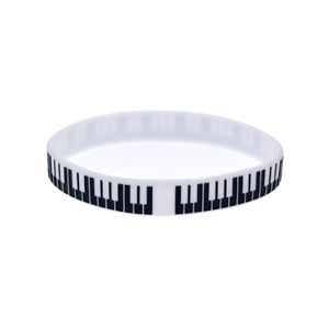 100 stcs piano sleutel siliconen rubber armband geweldig te gebruiken in elk voordelencadeau voor muziekventilatoren321v