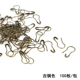 100pcs broches d'épingle Pins Clips métalliques Gold Silver Marker Tag Gourd Pins Craft Craft Tricoting Cross Stitch Holder DIY Kit de couture