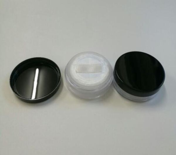 100 pièces en plastique 20 ml étui compact vide pour poudre minérale, étuis de maquillage transparents en gros, pot de poudre vide de 20 g