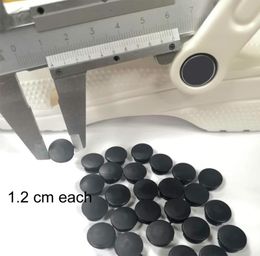 Botón de plástico de 100 piezas de hebillas negras Accesorios para piezas apto para sandalias de bricolaje ALCATOS DE ZAPATOS 12 cm8591993