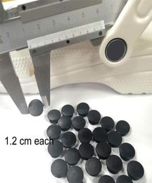 Botón de plástico de 100 piezas de hebillas negras Accesorios para piezas apto para sandalias de bricolaje Agranillas de zapatos 12 cm7784124