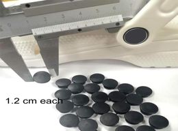 Botón de plástico de 100 piezas de hebillas negras Accesorios para piezas apto para sandalias de bricolaje Agranillas de zapatos 12 cm1353758