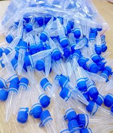 Tubes à essai en plastique pour microcentrifugeuse, 100 pièces, avec capuchon à pression, Tubes à centrifuger de laboratoire de 15ml avec bouchons colorés, 5092377