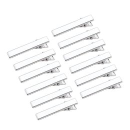 100 stks Platinum Iron Flat Alligator Haar Clip Bevindingen DIY Haaraccessoires Maken 34mm 46mm 57mm 77mm283I