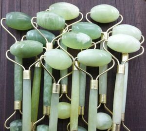 100 stks Draagbare Praktische Jade Gezichtsmassage Roller Anti Rimpel Gezond Gezicht Lichaam Hoofd Voet Natuur Schoonheid Tool Jade massage stick9432238