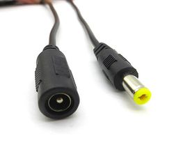 100 stks voeding DC 5.5x2.1mm Vrouw naar Man Plug Kabel adapter verlengsnoer 3 meter 3 M 10FT Gratis verzending