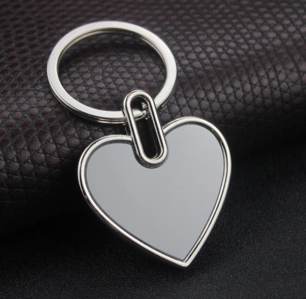 100 pièces privé personnalisé mode Logo Anti-perte carte porte-clés coeur rond personnalisé porte-clés main laser sculpté voiture porte-clés