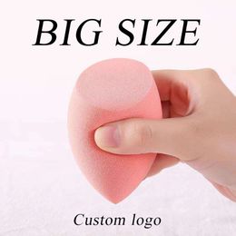 100pcs Etiqueta privada Big Size Spon Sponge Látex Free Make Up Mezclar esponjas 240319