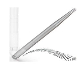 100 Pz professionale 3D argento permanente sopracciglio microblade penna ricamo tatuaggio penna manuale con alta quallity9303518