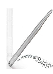 100 stcs professionele 3D zilver permanente wenkbrauw microblade pen borduurwerk tattoo handmatige pen met hoge quallity1590016