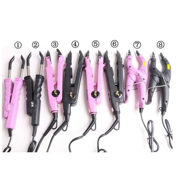 Outils professionnels de connecteur de chaleur, Mini fers plats, lisseur de cheveux pour Extensions de cheveux à la kératine, 100 pièces