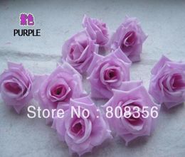 100pcs Purple 8cm Silk Simulation artificielle Fleur Fleur Péony Rose Mariage de Noël Décorations de fête de Noël DIY BIELRY5463441